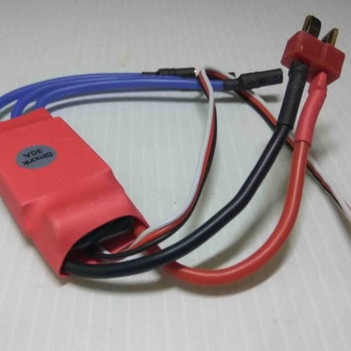 ESC Electronic Speed Controller Red Pink 30A Dean Bullet connectors