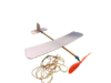 Small Rubber Powered Flying Plane Kit