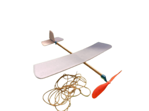 Small Rubber Powered Flying Plane Kit