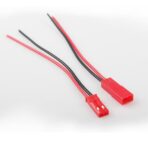 JST Male-Female Connectors Plug Red 22 AWG 110mm1 Pair 2 Pins - Image 2
