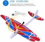 Hand Launch USB Electric Power Glider EPP Biplane - Image 2