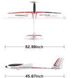 Volantex RC Phoenix S 4 Channel Glider with 1600MM Wingspan and Streamline ABS Plastic Fuselage 742-7 PNP - Image 8