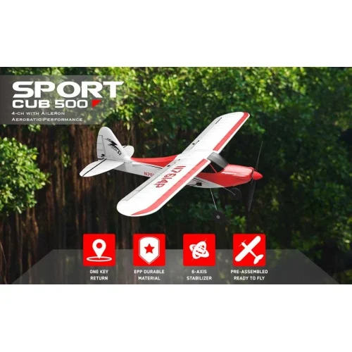VOLANTEXRC RC Plane Trainer Sport Cub 4CH Remote Control