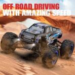 RACENT Crossy 1:16 Scale 4WD Off-Road RC Monster Truck – Up to 30 mph High Speed Ready-to-Run - Image 3