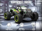 RACENT Crossy 1:16 Scale 4WD Off-Road RC Monster Truck – Up to 30 mph High Speed Ready-to-Run - Image 10