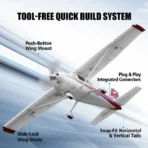 FMS 1500mm Cessna 182 PNP RC Airplane – High Wing Trainer & Scale Bush Plane - Image 16