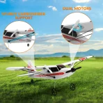VOLANTEXRC Sport Cub RC Plane for Beginners Gyro 2CH Remote Control Airplane - Image 5