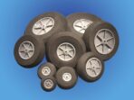 75mm foam rubber wheels