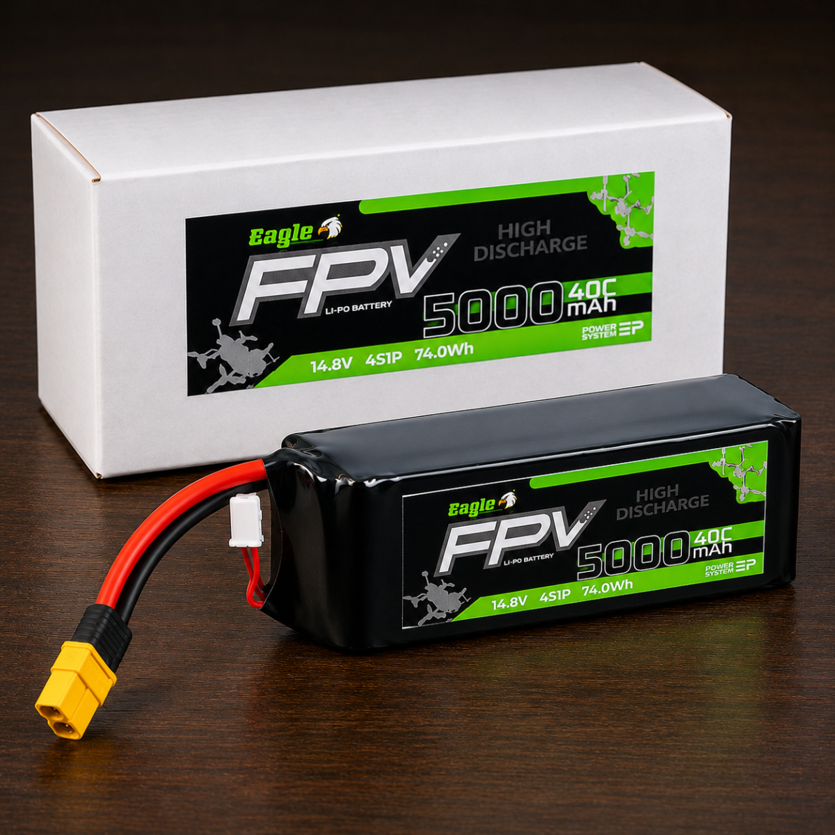 Eagle 5000mAh 40C 4S1P LiPo Battery with XT60 Plug