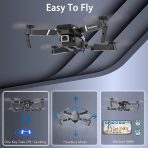 E88 Pro Drone – Upgraded Version 4K Dual Camera Smart Gesture Foldable Quadcopter - Image 2